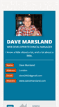 Mobile Screenshot of davidmarsland.com